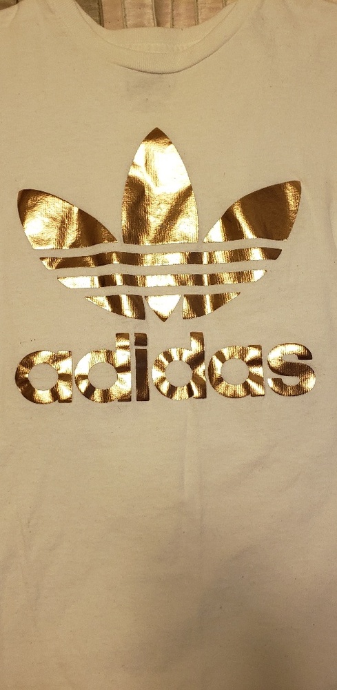 Adidas rose gold tee